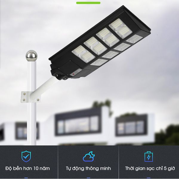 Đèn Đường Năng Lượng Mặt Trời Liền Thể 2 Cánh 800w 1200w 1600w Giá Sỉ