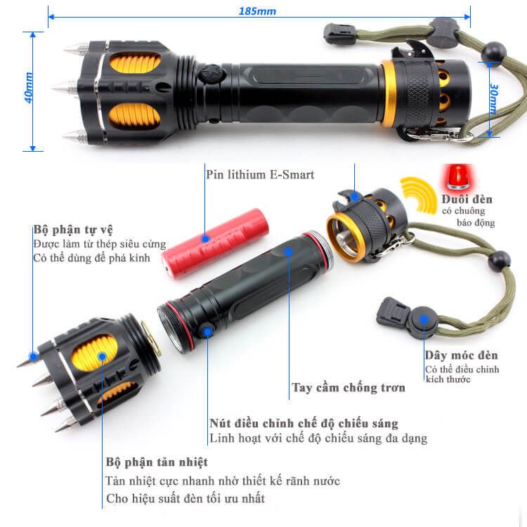 Đèn Pin Siêu Sáng Cầm Tay