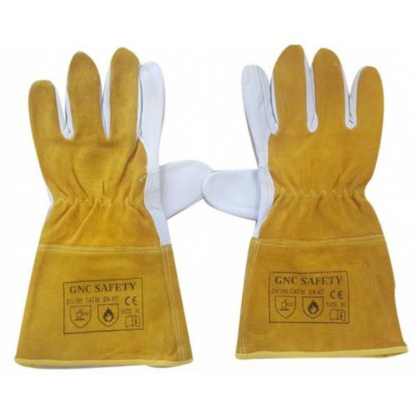 Găng Tay Da Hàn Tig GNC Safety Màu Vàng