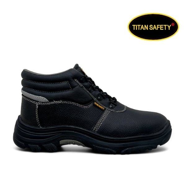 Giày Bảo Hộ Lao Động Cao Cổ Titan Safety Cronus Mid Đế Cao Su Chống Dầu Chống Trượt