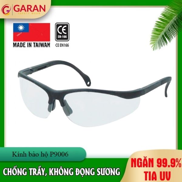 Kính bảo hộ P9006 Taiwan Chống Va Đập, Chống Tia UV Và Chống Sương Mù