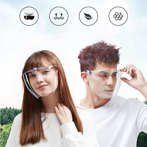 Kính Chống Giọt Bắn Face Shield Chống Dịch, Chống Bụi