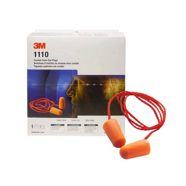 Nút Tai 3M 1110 Có Dây Giảm Tiếng Ồn NRR 29dB