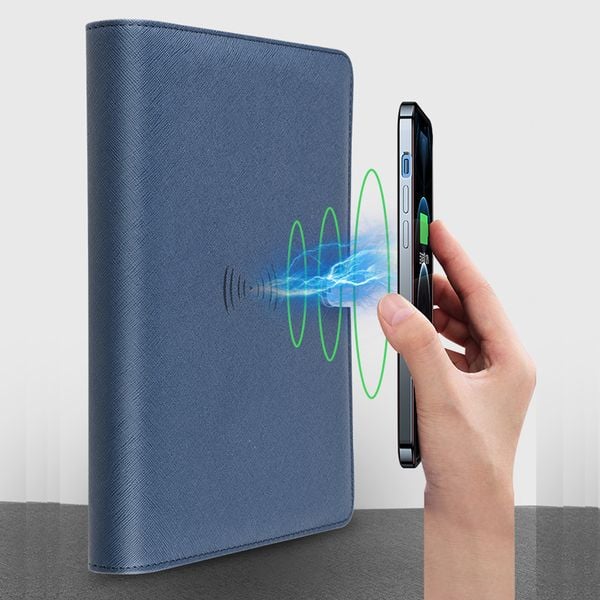 Sổ Tay Ghi Chép Đa Năng 4 Trong 1: Gồm thẻ nhớ USB, Sạc dự phòng 10.000mAh, Sạc không dây, Ghi âm qua Bluetooth