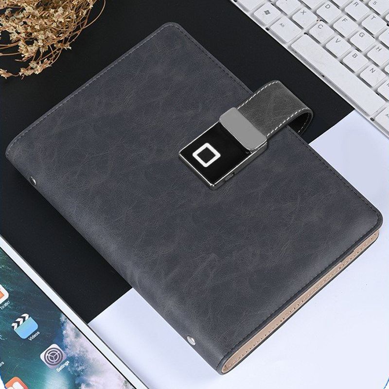 Sổ Ghi Chép Đa Năng 4 Trong 1 Mở Khóa Bằng Vân Tay