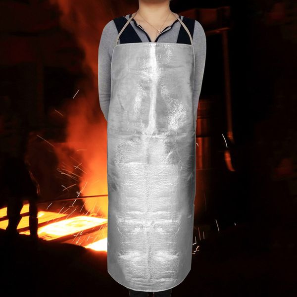 Tạp Dề Cách Nhiệt 500 độ C Chống Cháy Tráng Nhôm 96*65cm