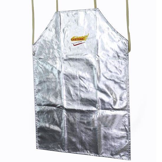 Tạp Dề Chịu Nhiệt Castong MYBR-09060 Chất Liệu Lá Nhôm + Lớp Lót Aramid Chịu Nhiệt 500°C Và Nhiệt Bức Xạ 1000℃ (Dài 90cm, Rộng 60cm))