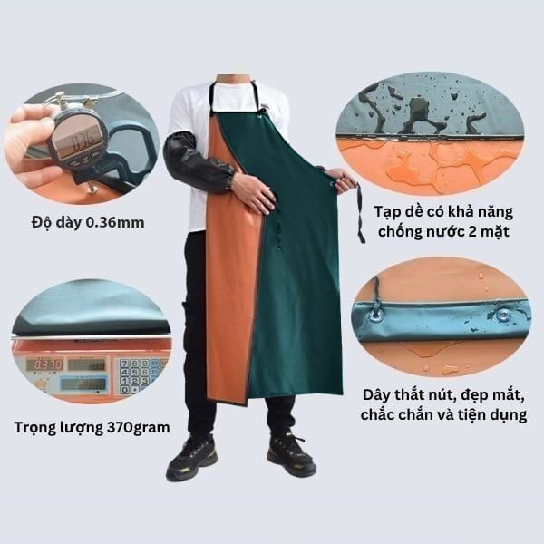 Tạp Dề Chống Thấm Nước, Chống Hóa Chất, Chống Dầu Và Axit
