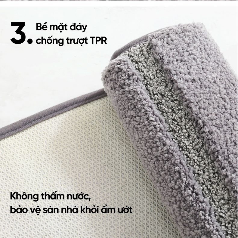 Thảm Chùi Chân, Thảm Nhà Tắm Cao Cấp Màu Sắc Hài Hòa Dễ Trang Trí
