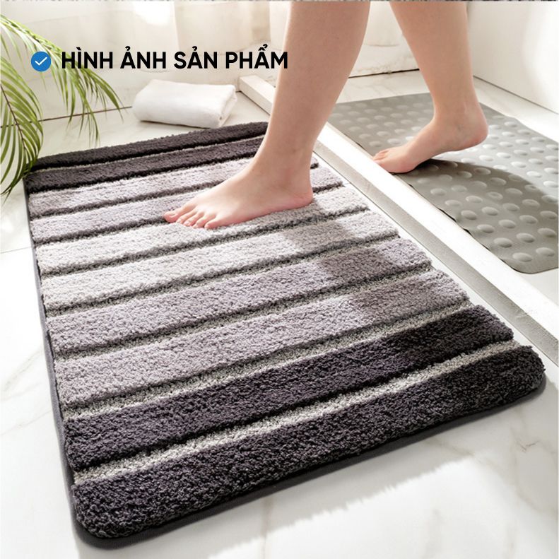 Thảm Chùi Chân, Thảm Nhà Tắm Cao Cấp Màu Sắc Hài Hòa Dễ Trang Trí