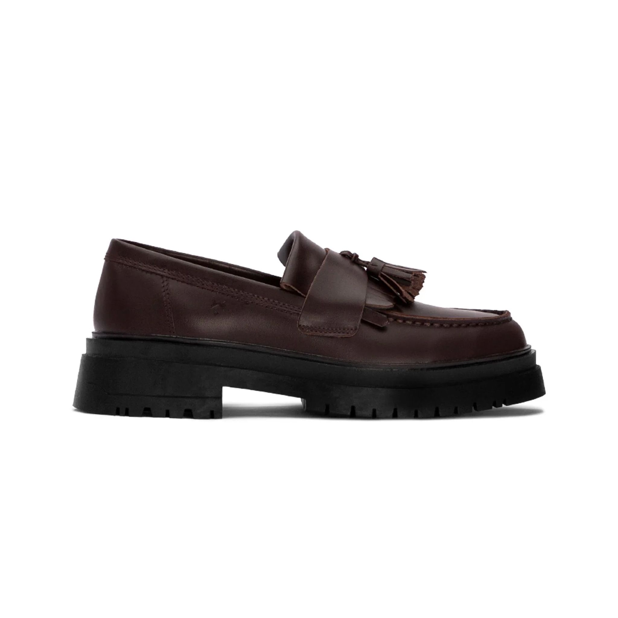 THEWOLF CHUNKY TASSEL LOAFER - BROWN