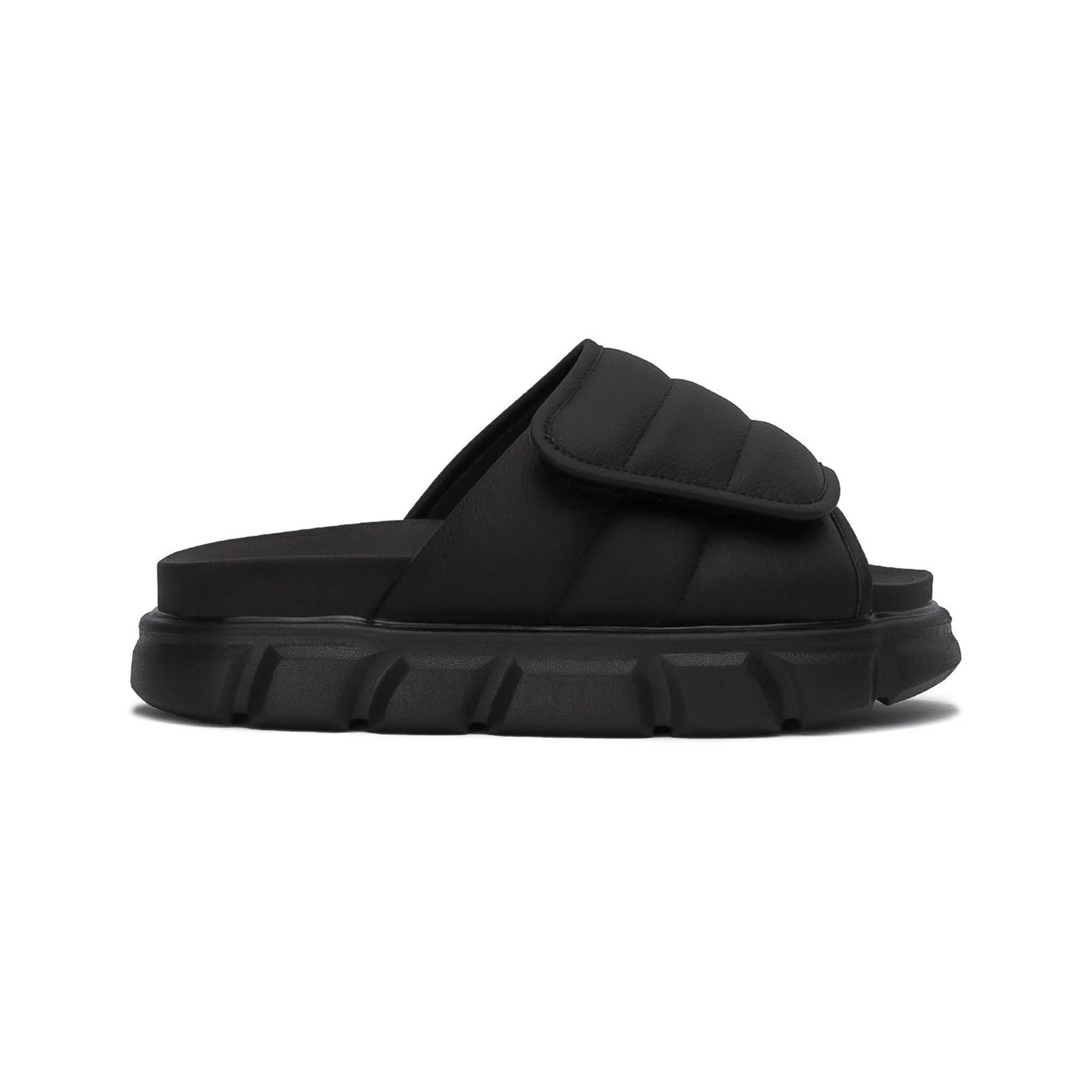 THE LARVA LADY WOLF SLIDE SANDAL - FULL BLACK
