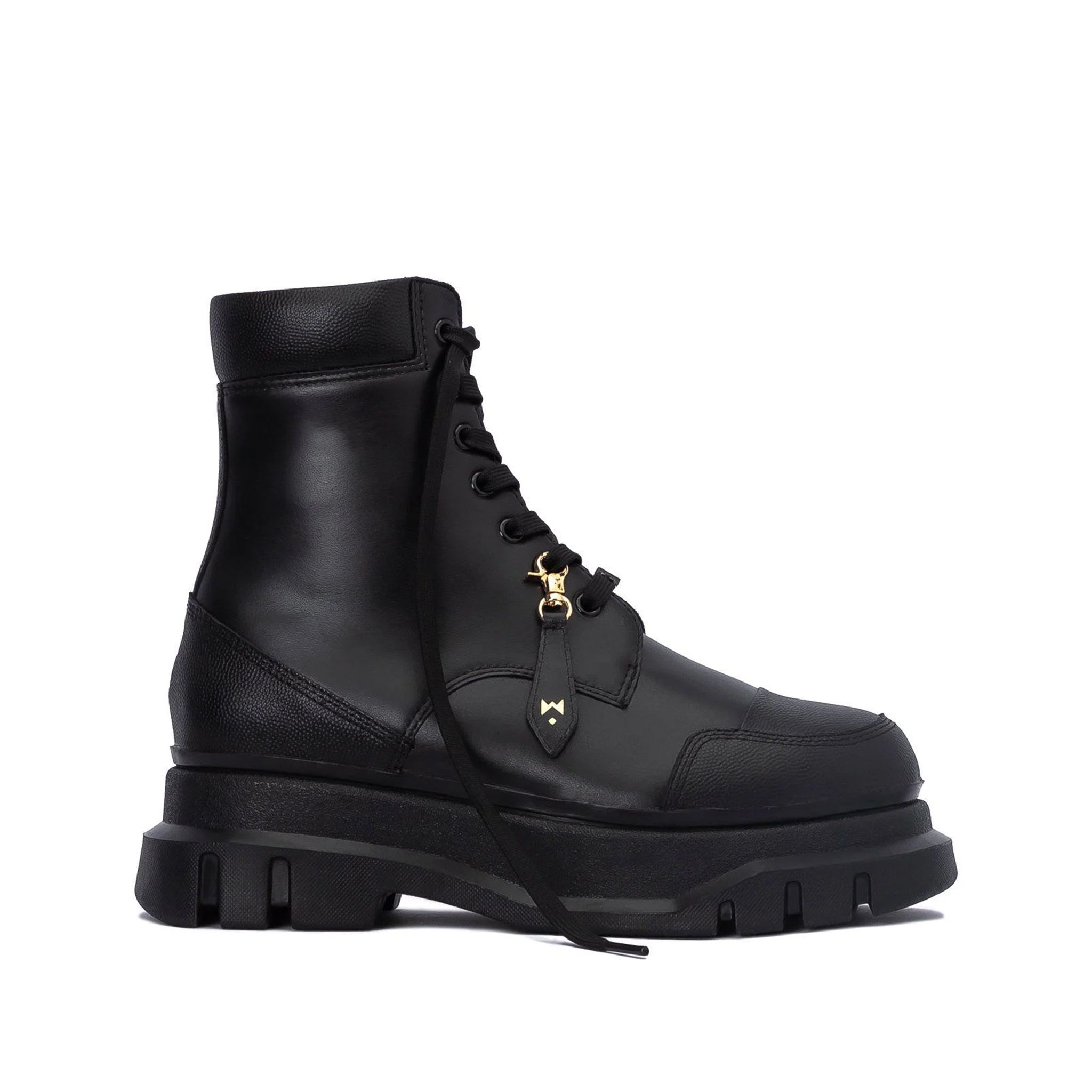 THE MARS WOLF MID COMBAT BOOT - BLACK
