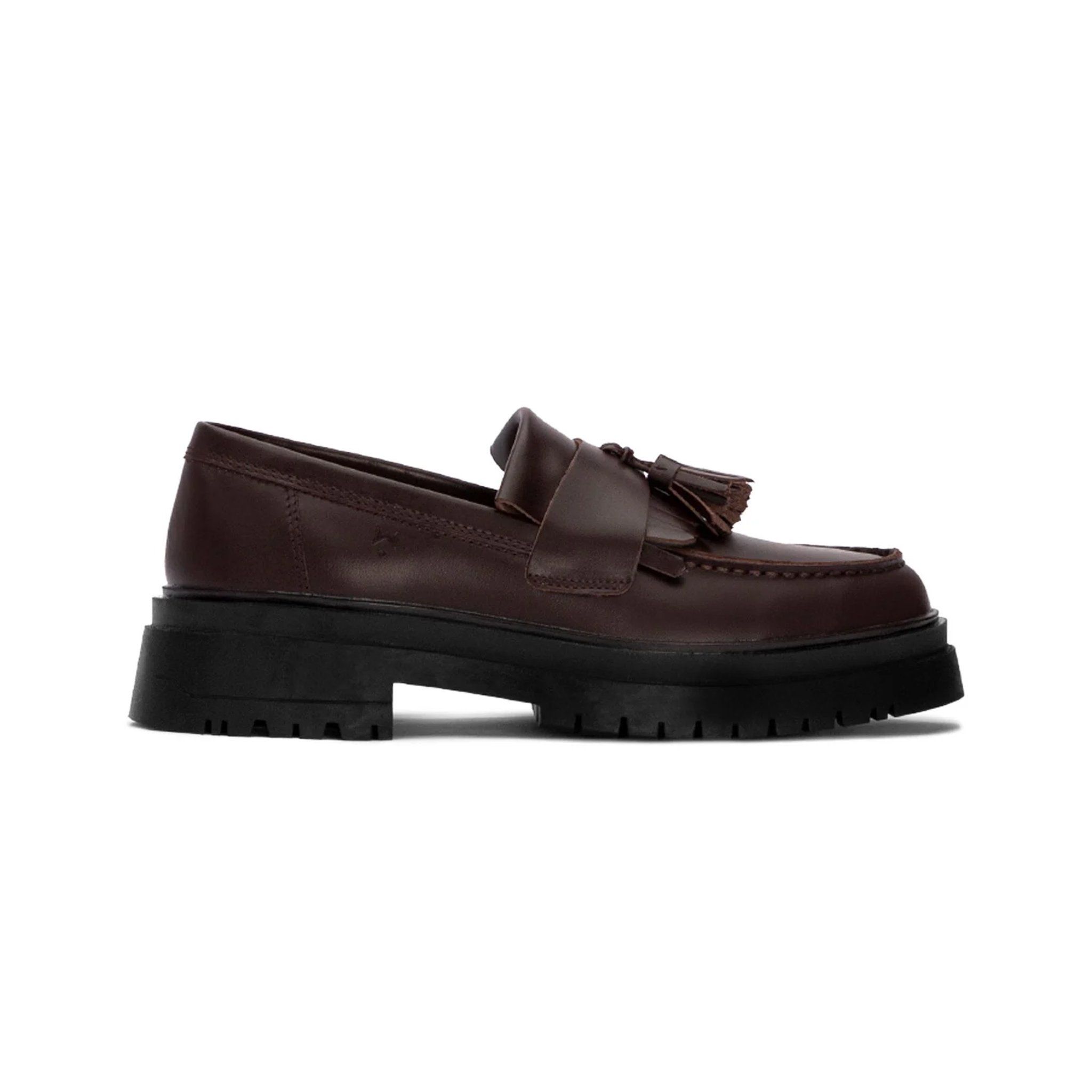 THE LADY WOLF CHUNKY TASSEL LOAFER - BROWN