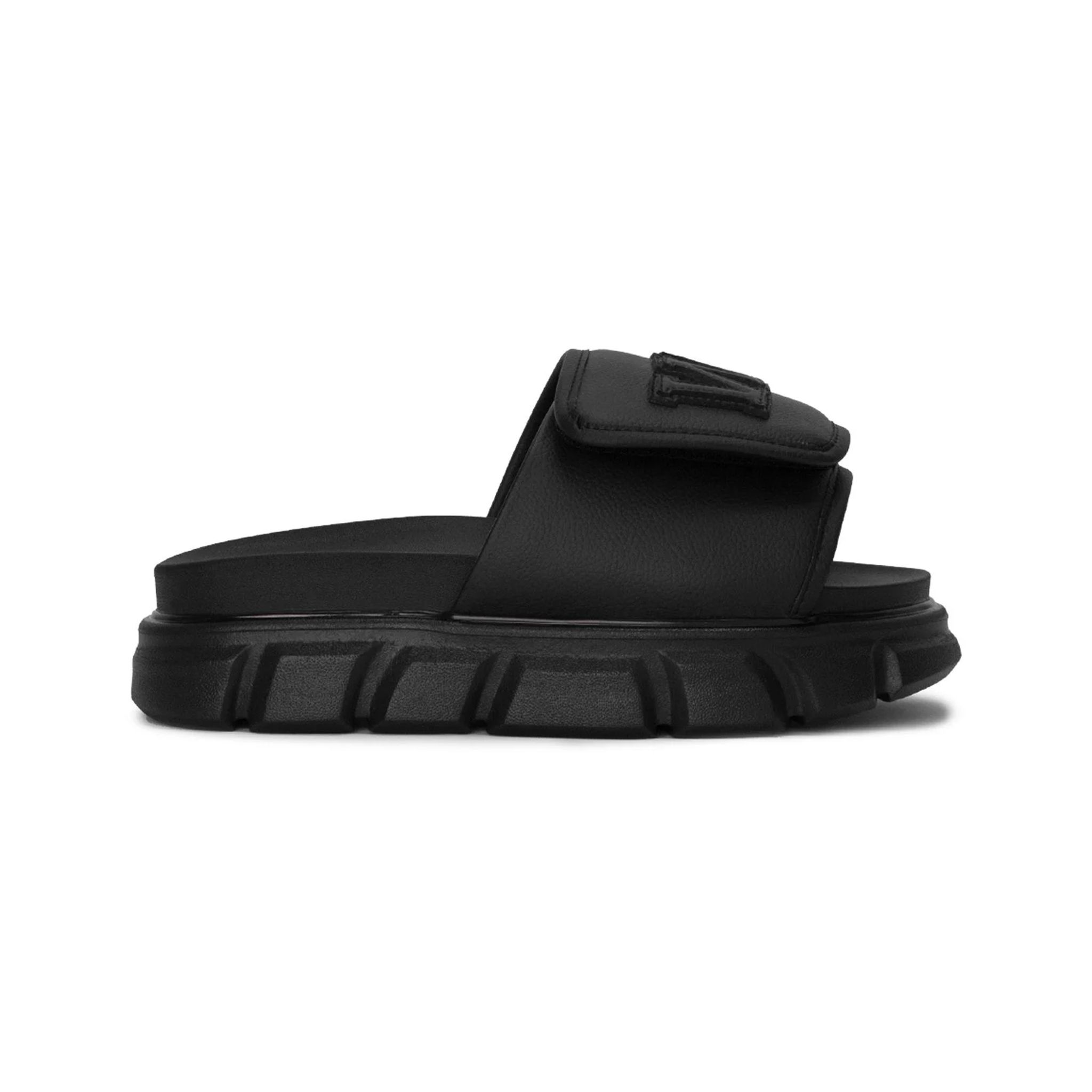 THEWOLF W SLIDE SANDAL - BLACK