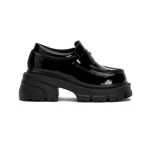 THE SLAY-DY WOLF LOAFER - SHINY BLACK