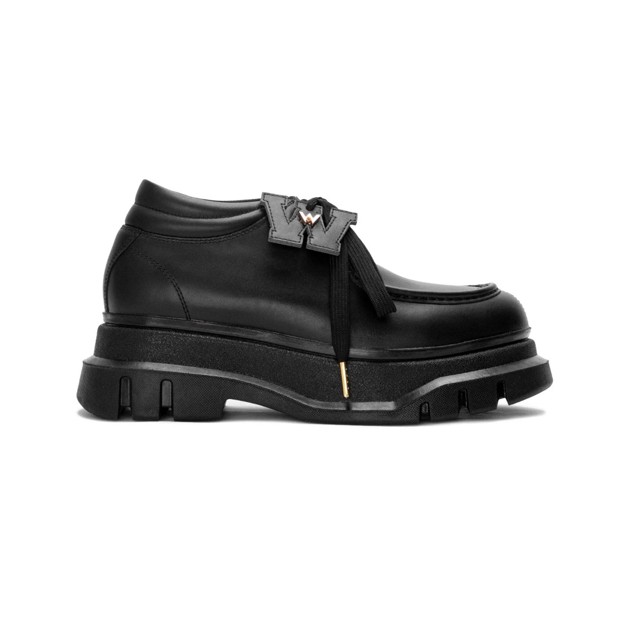 THE LADY WOLF R&E DERBY 4 EYELET - BLACK