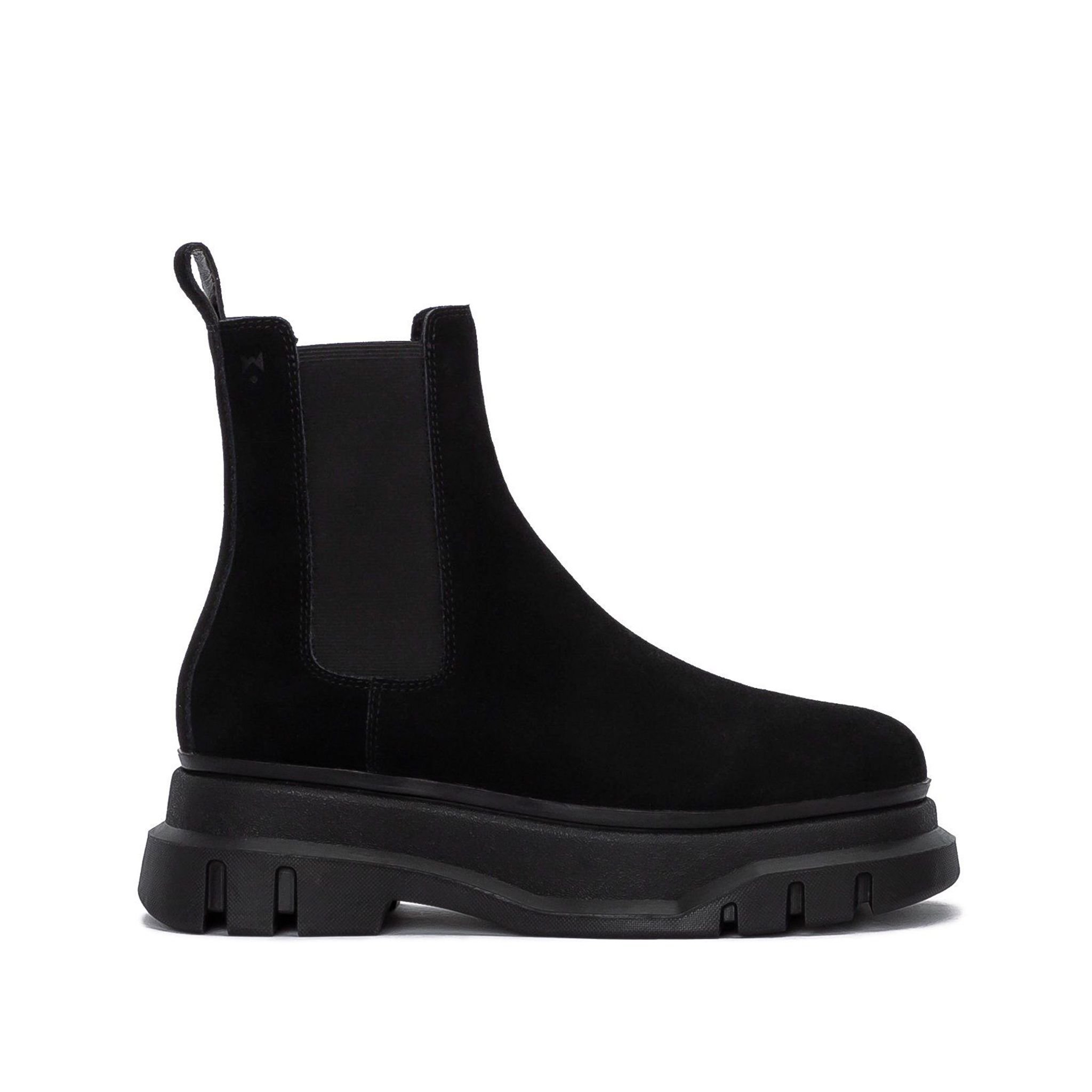 THE MARS LADY WOLF CHELSEA BOOT - BLACK SUEDE