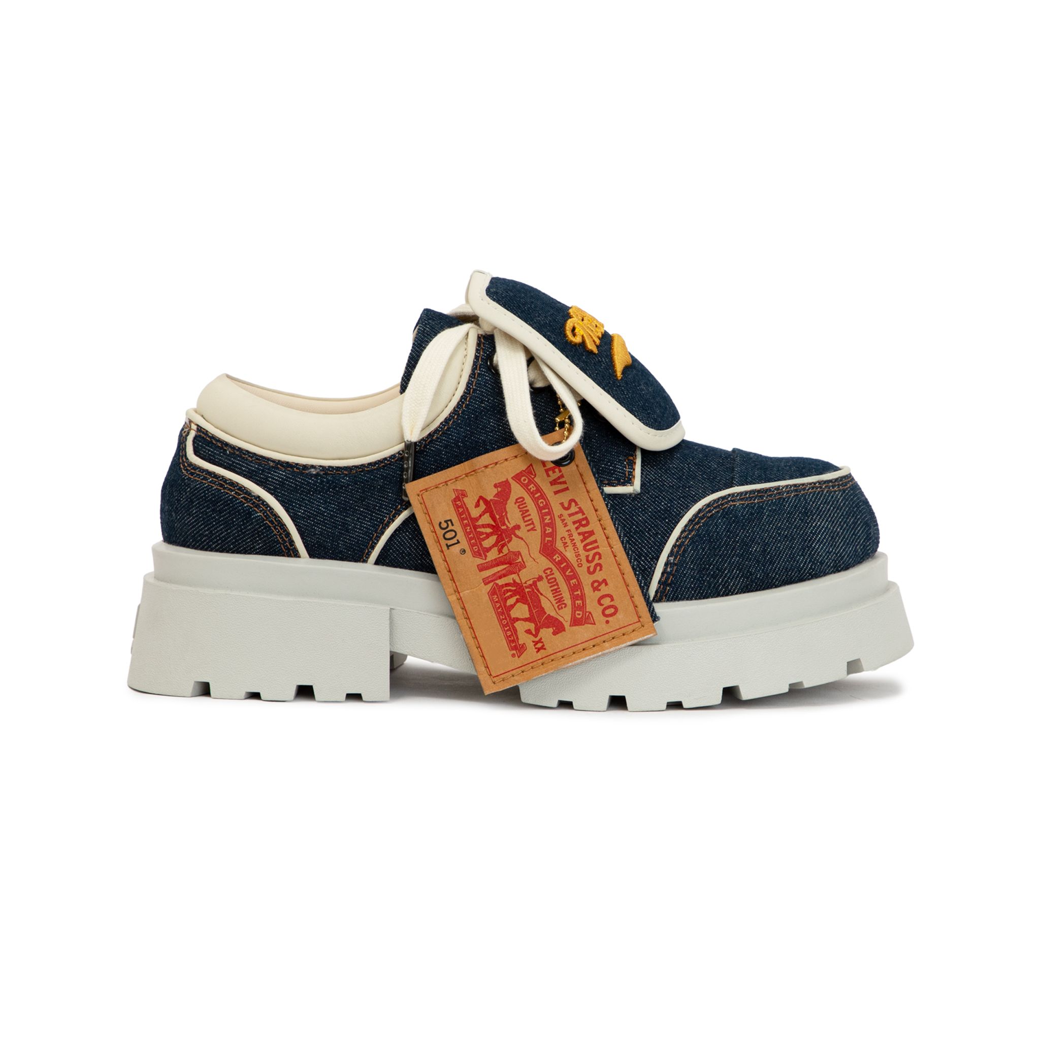 THE GIGANTIC WOLF DERBY SPECIAL EDITION - CUSTOMIZED 501 LEVI'S DENIM