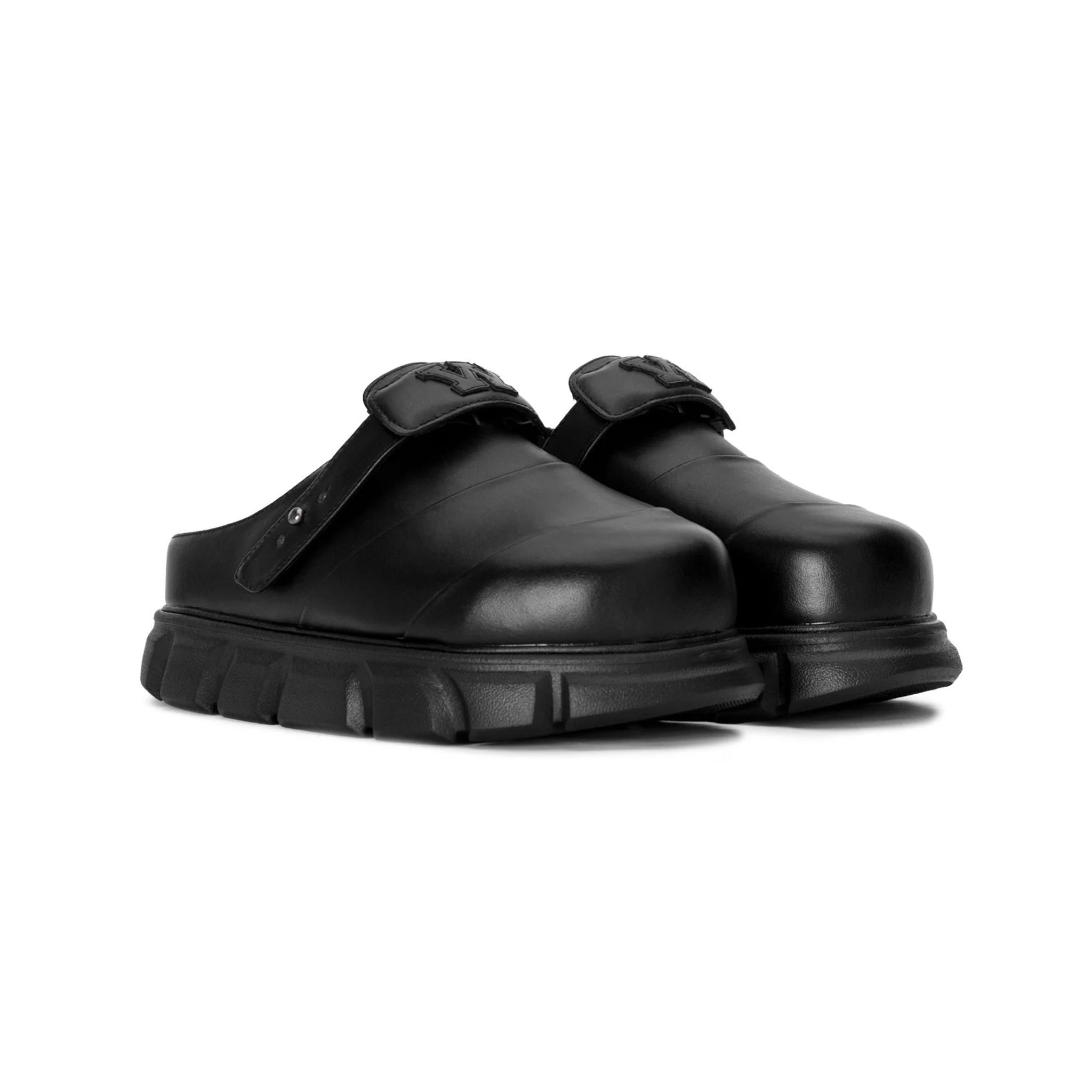 THE LADY WOLF R&E MULE SANDAL - BLACK