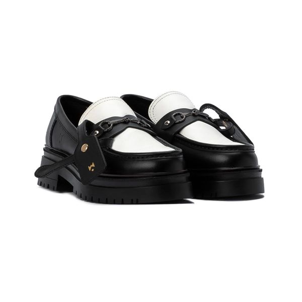  THE WOLF CHUNKY LOAFER - BLACK WHITE 