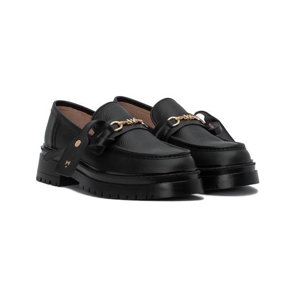  THE SEAN LADY WOLF CHUNKY LOAFER - BLACK 