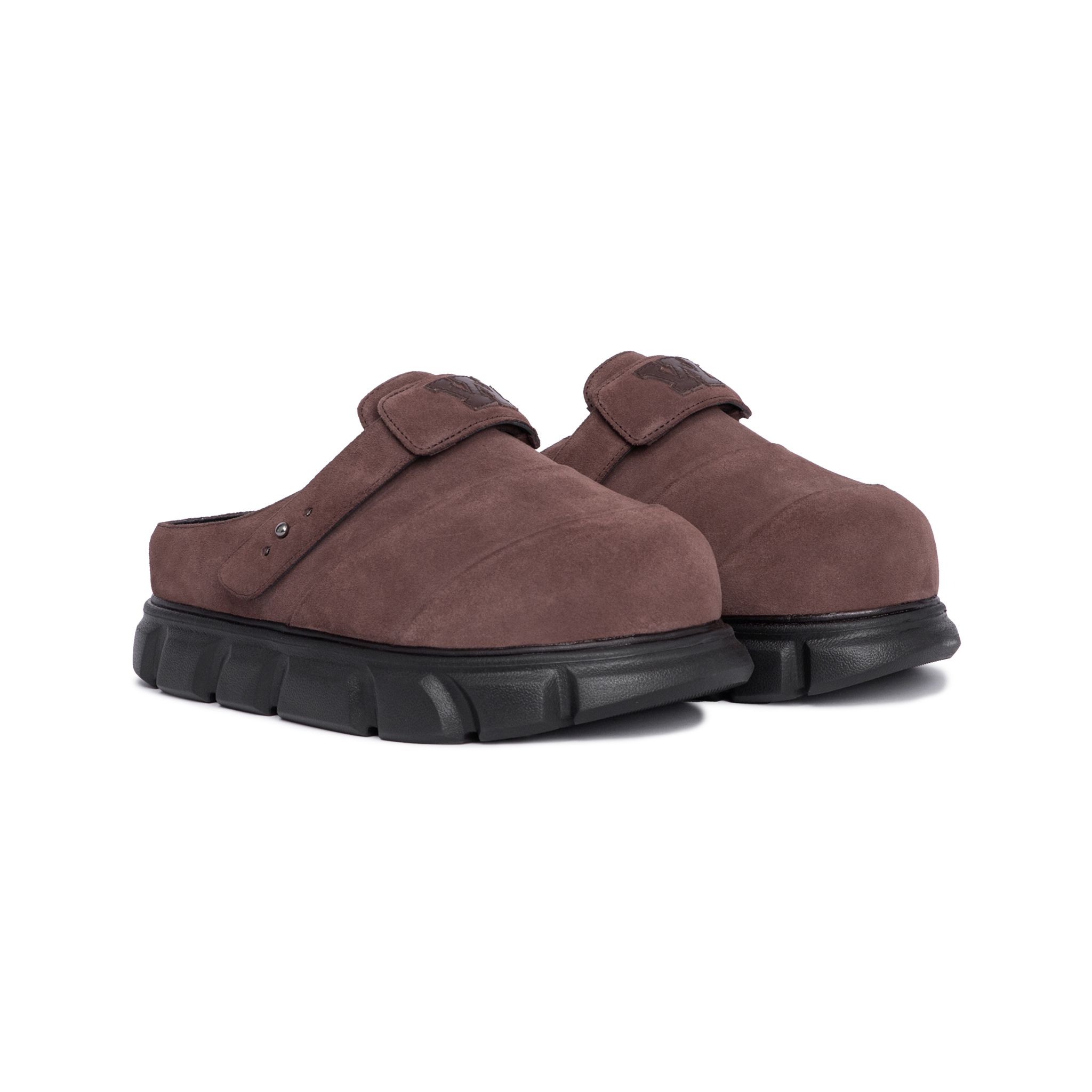THEWOLF R&E MULE SANDAL - BROWN SUEDE