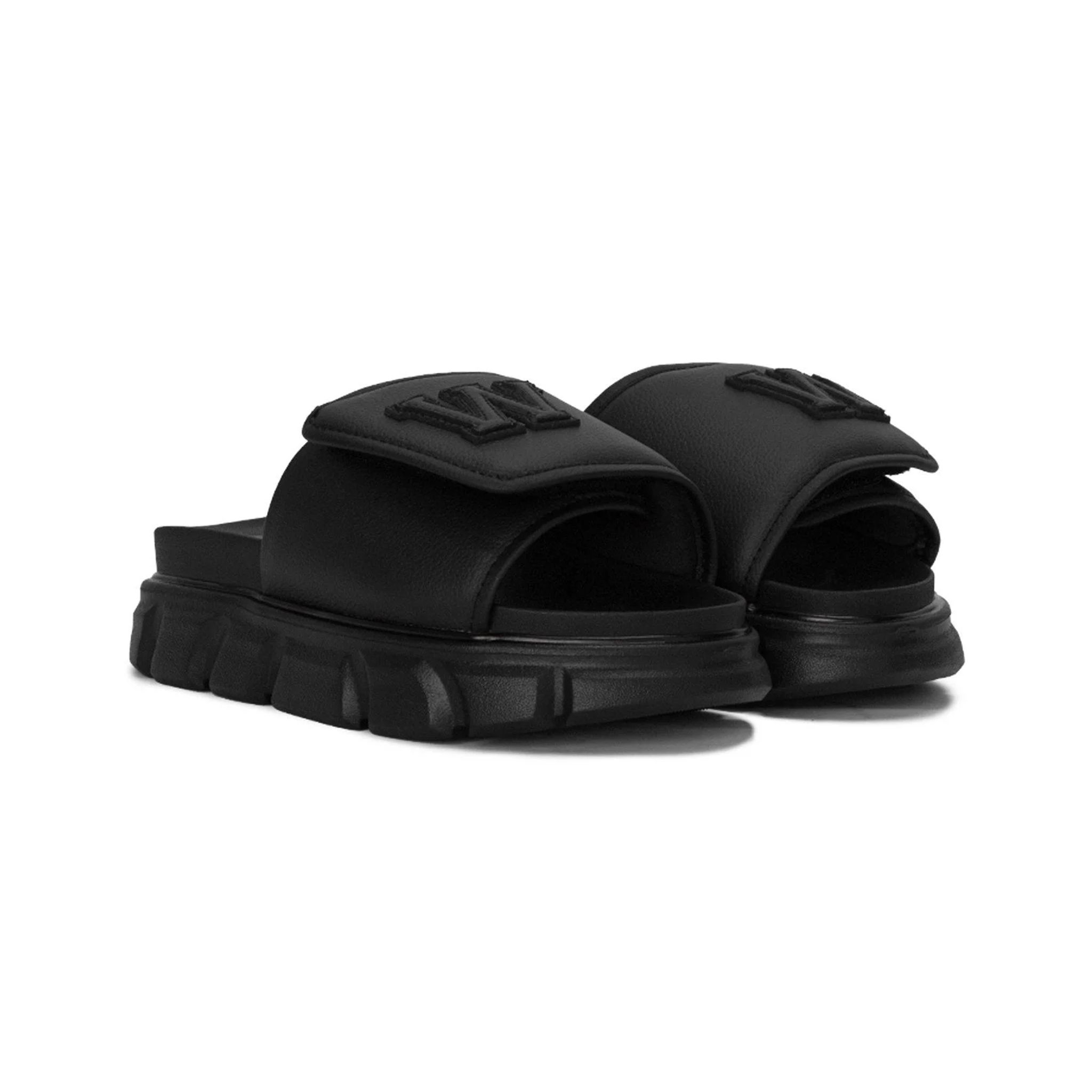 THEWOLF W SLIDE SANDAL - BLACK
