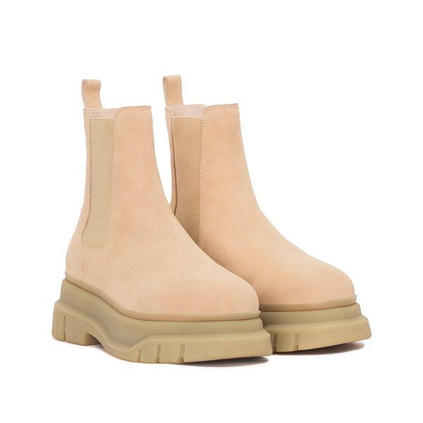  THE MARS LADY WOLF CHELSEA BOOT - TAN SUEDE 