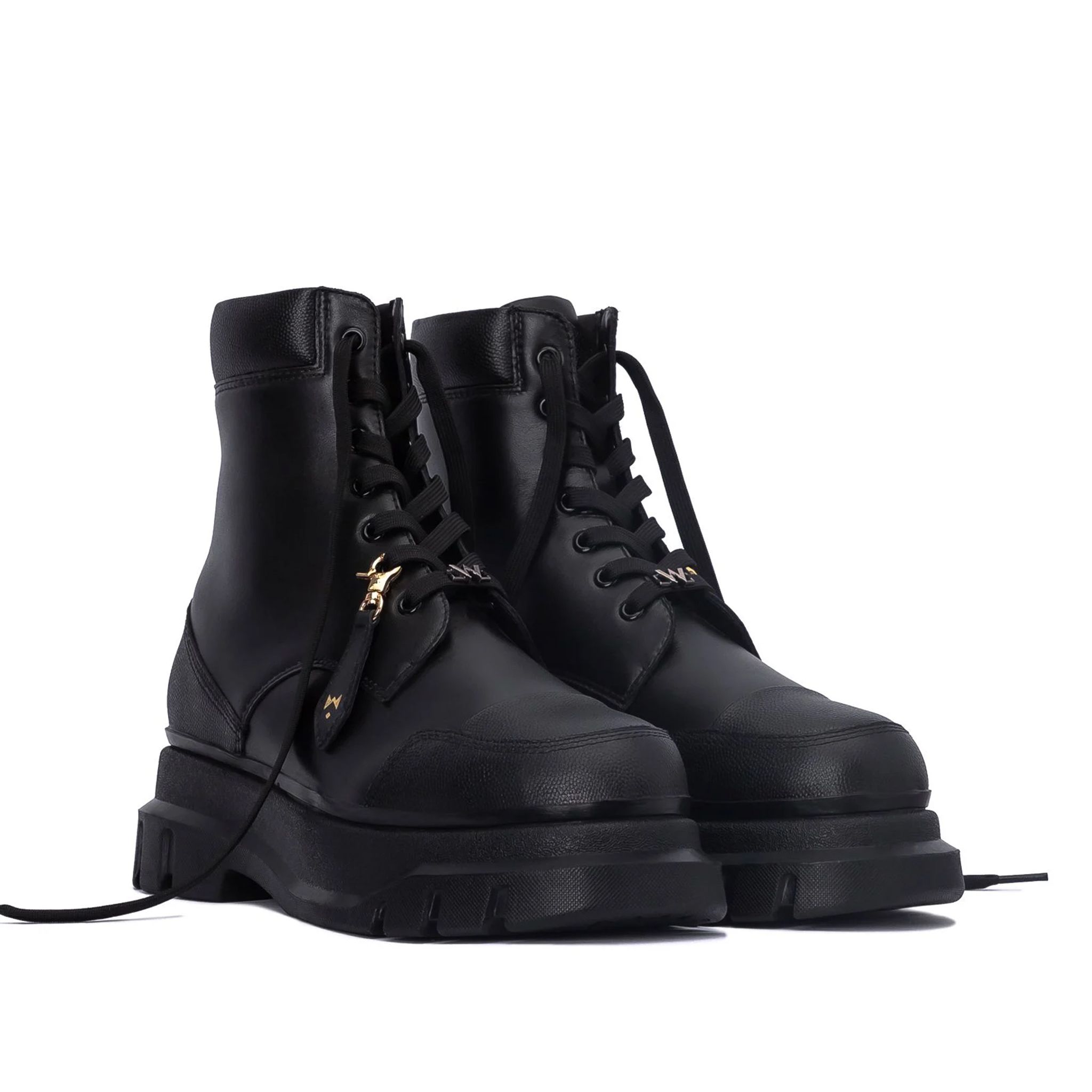 THE MARS WOLF MID COMBAT BOOT - BLACK