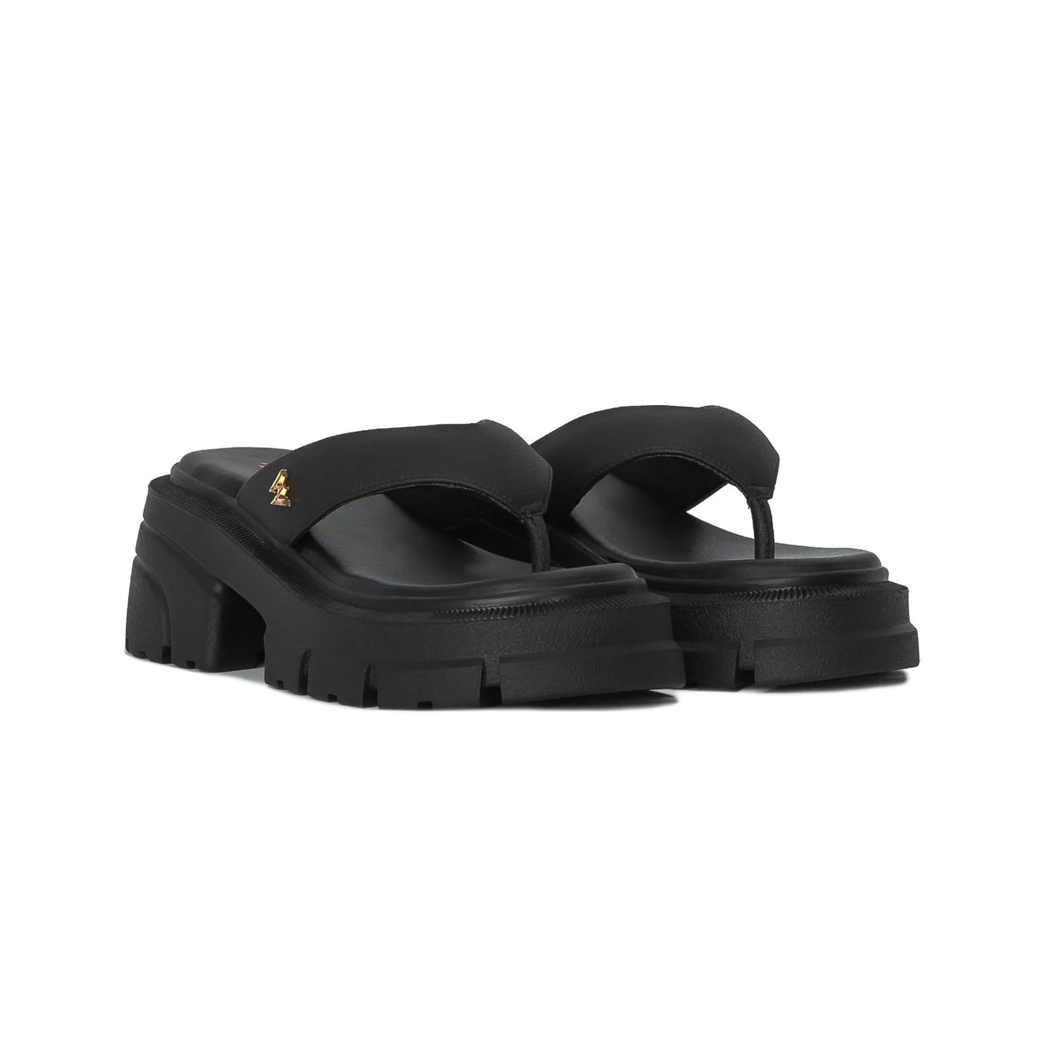 THE QUEEN WOLF FLIP FLOP - BLACK