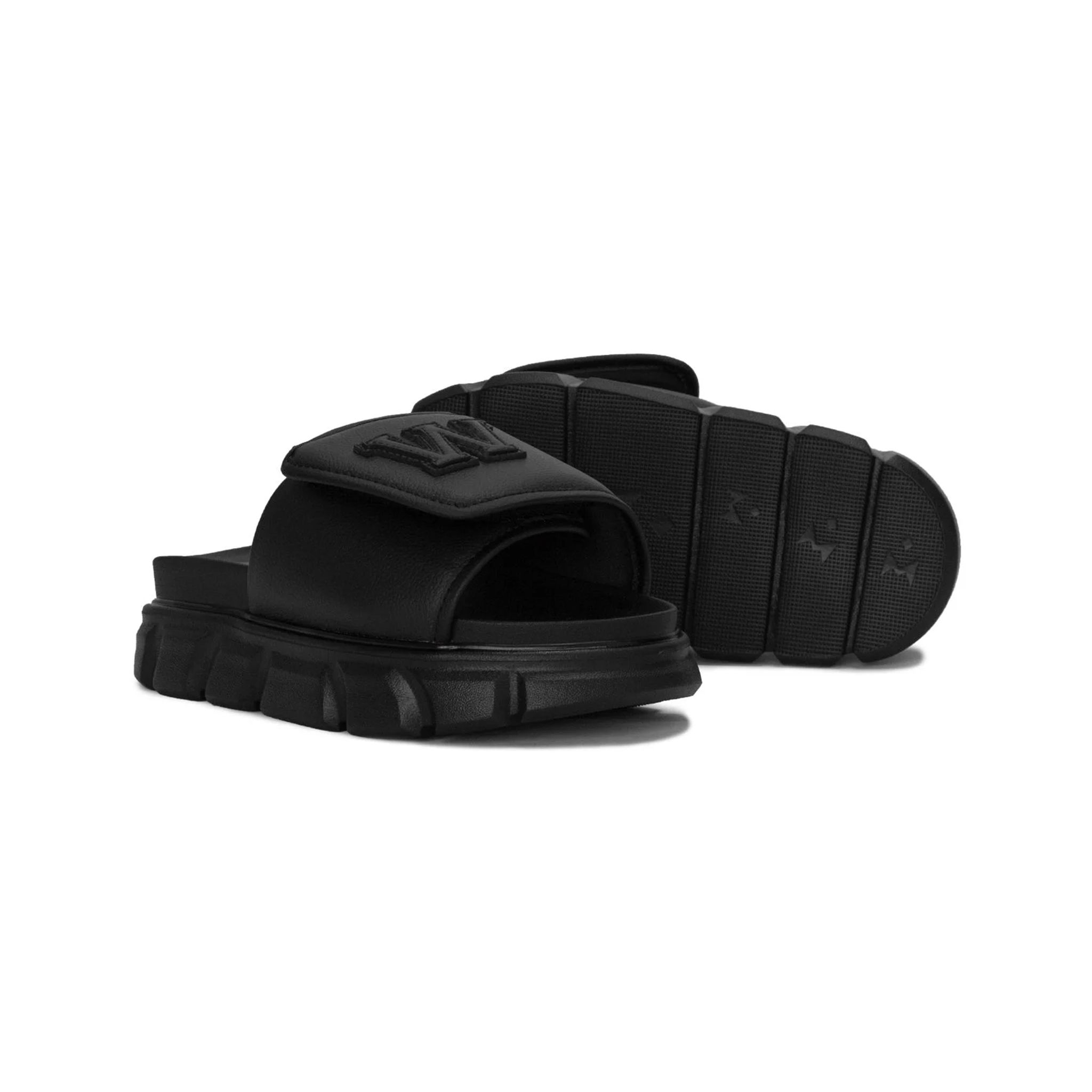 THEWOLF W SLIDE SANDAL - BLACK
