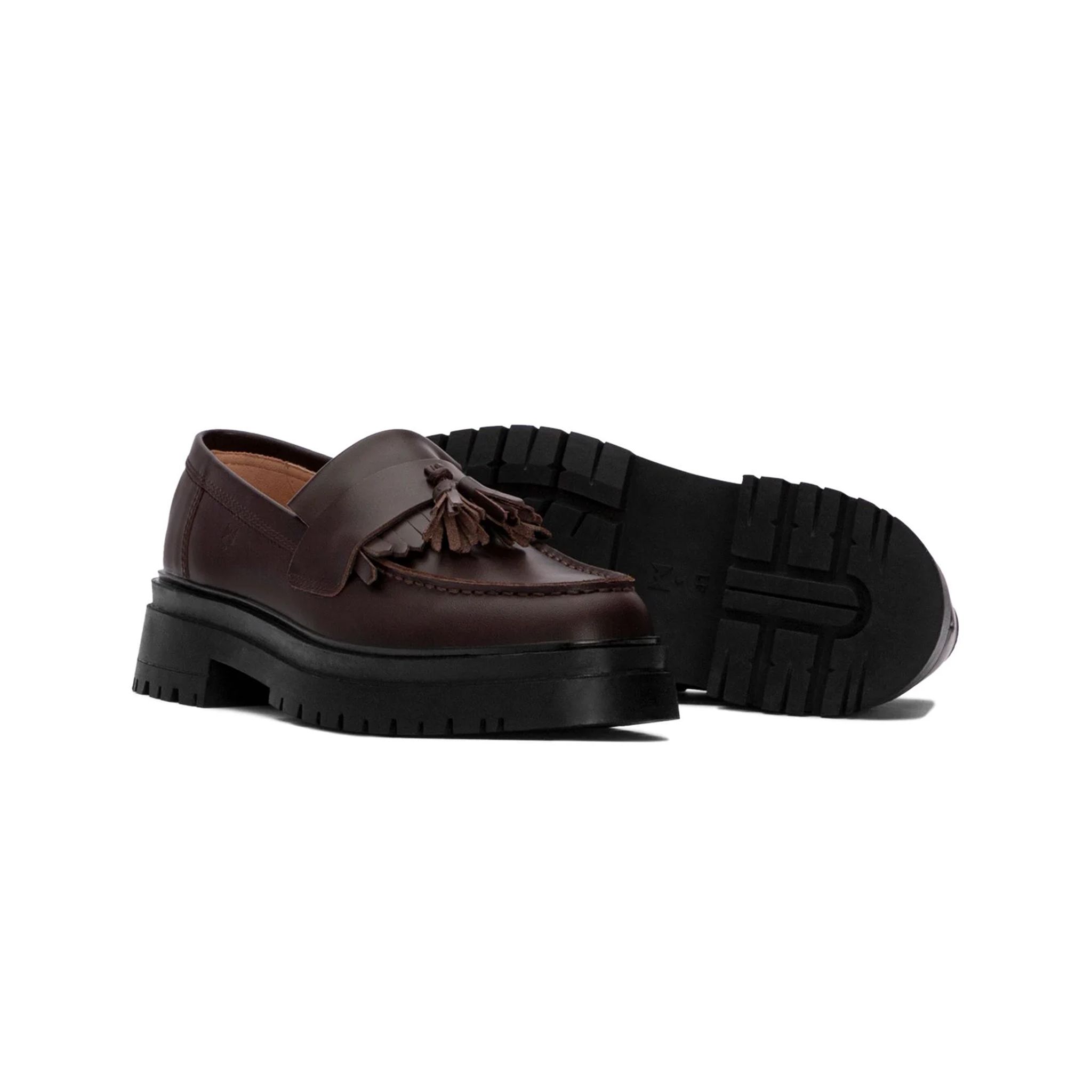 THE LADY WOLF CHUNKY TASSEL LOAFER - BROWN