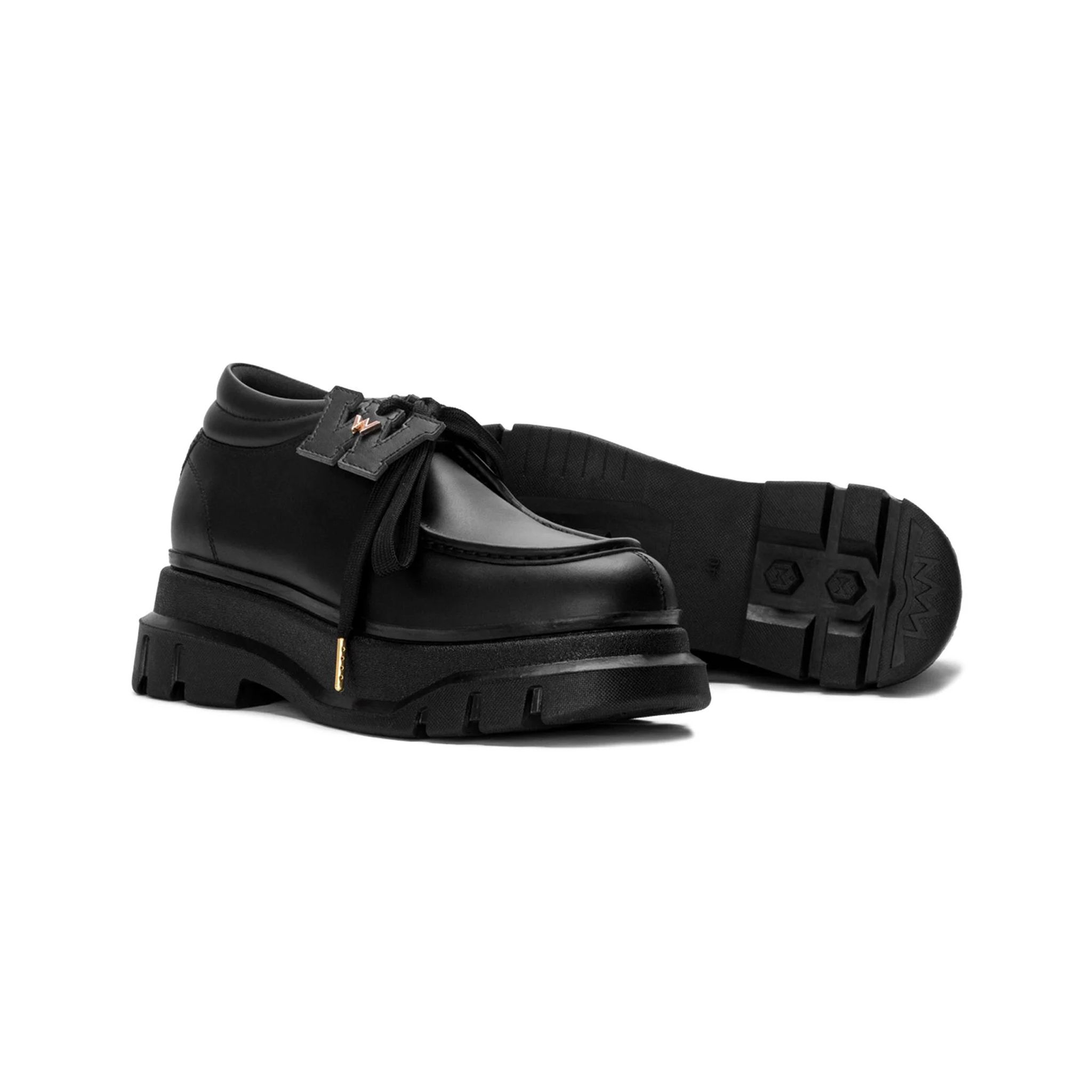 THE LADY WOLF R&E DERBY 4 EYELET - BLACK