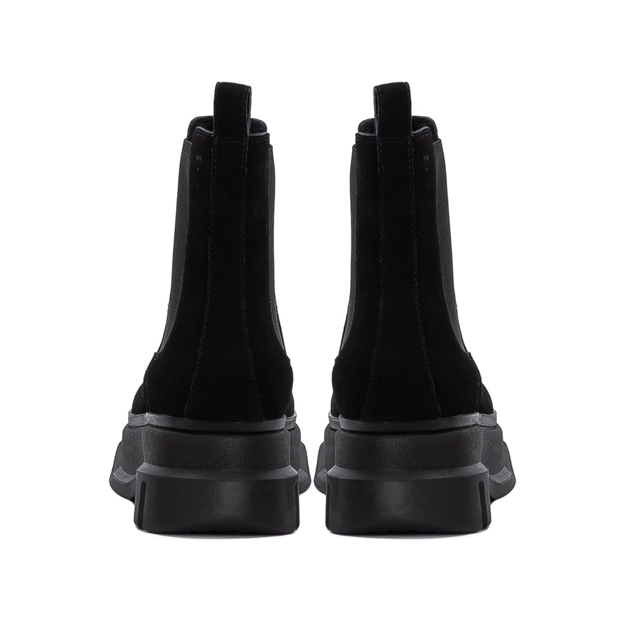 THE MARS LADY WOLF CHELSEA BOOT - BLACK SUEDE