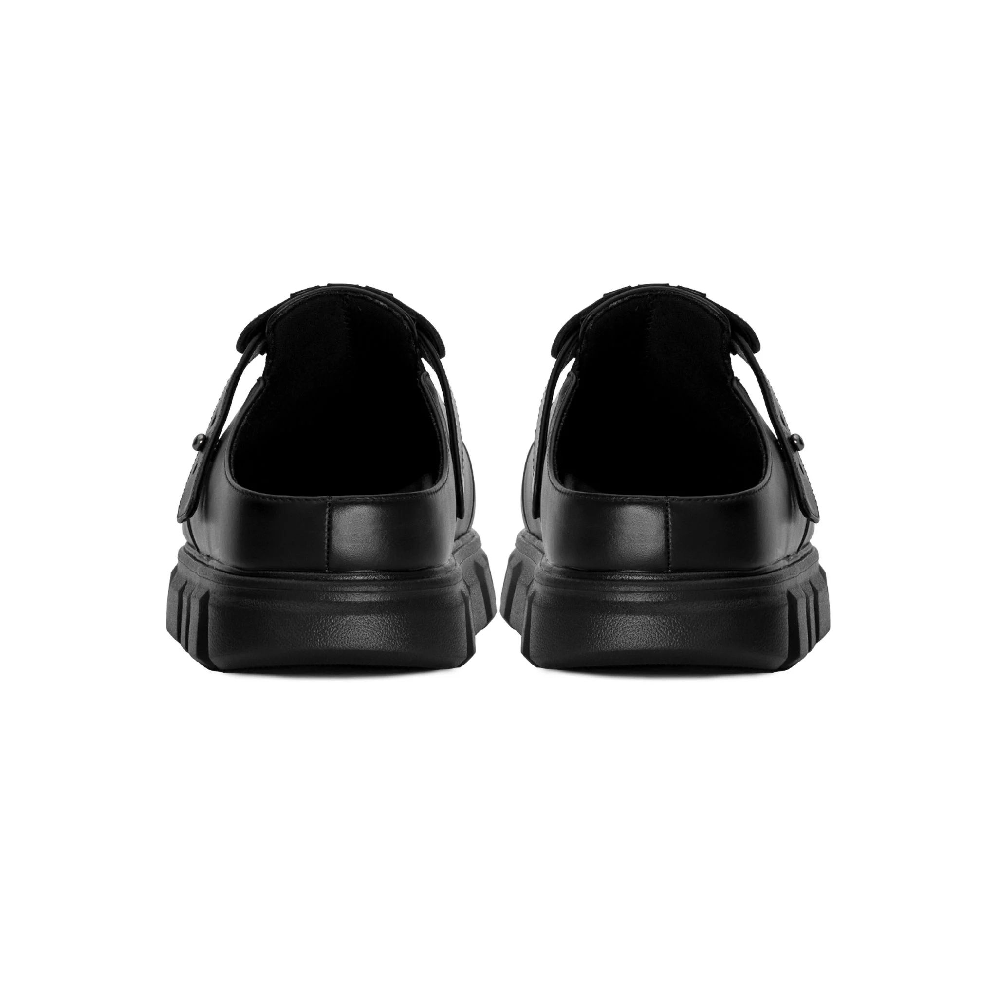 THE LADY WOLF R&E MULE SANDAL - BLACK