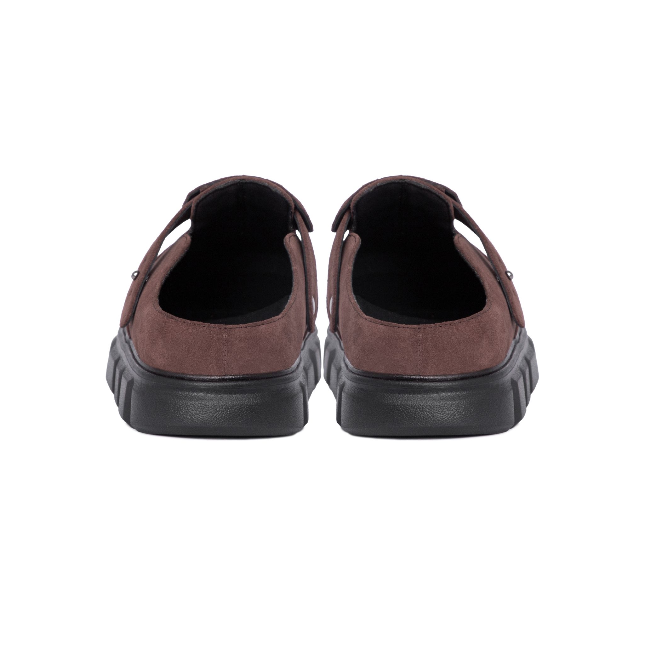 THEWOLF R&E MULE SANDAL - BROWN SUEDE
