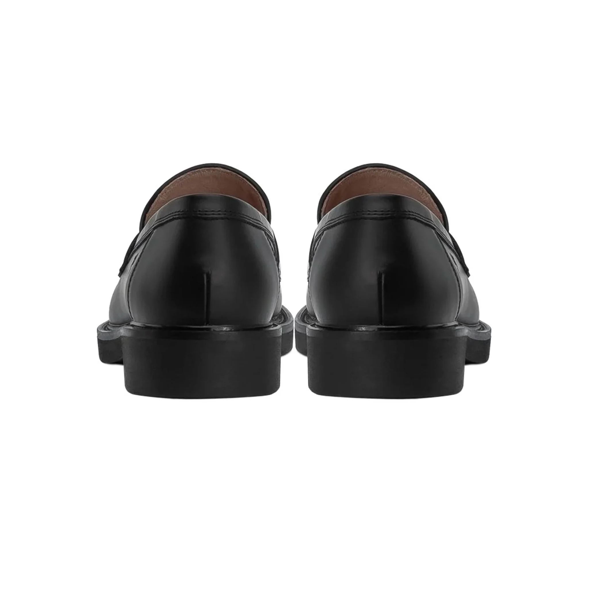 THE SEAN LADY WOLF PENNY LOAFER - BLACK OFF WHITE
