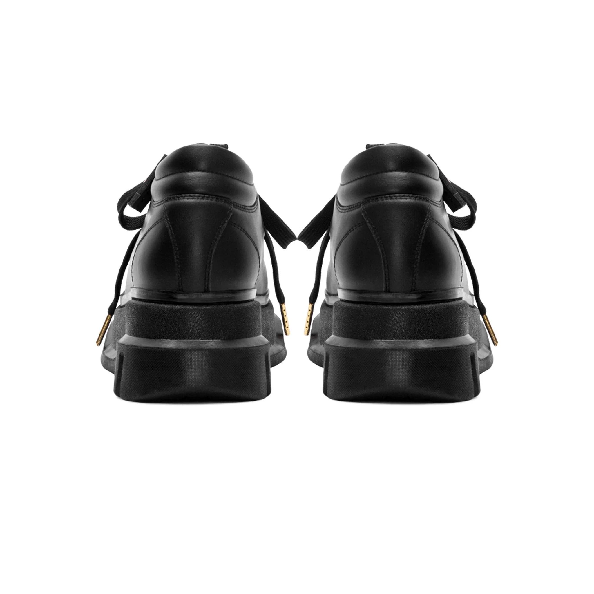 THE LADY WOLF R&E DERBY 4 EYELET - BLACK