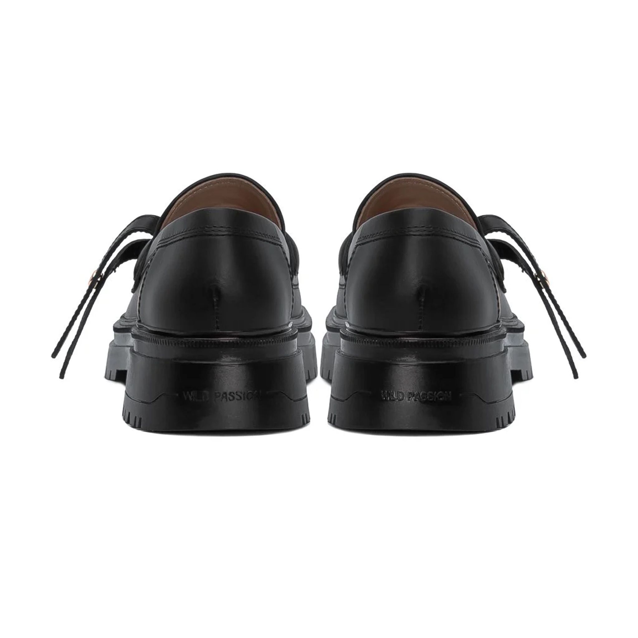 THE SEAN WOLF CHUNKY LOAFER - BLACK OFF WHITE