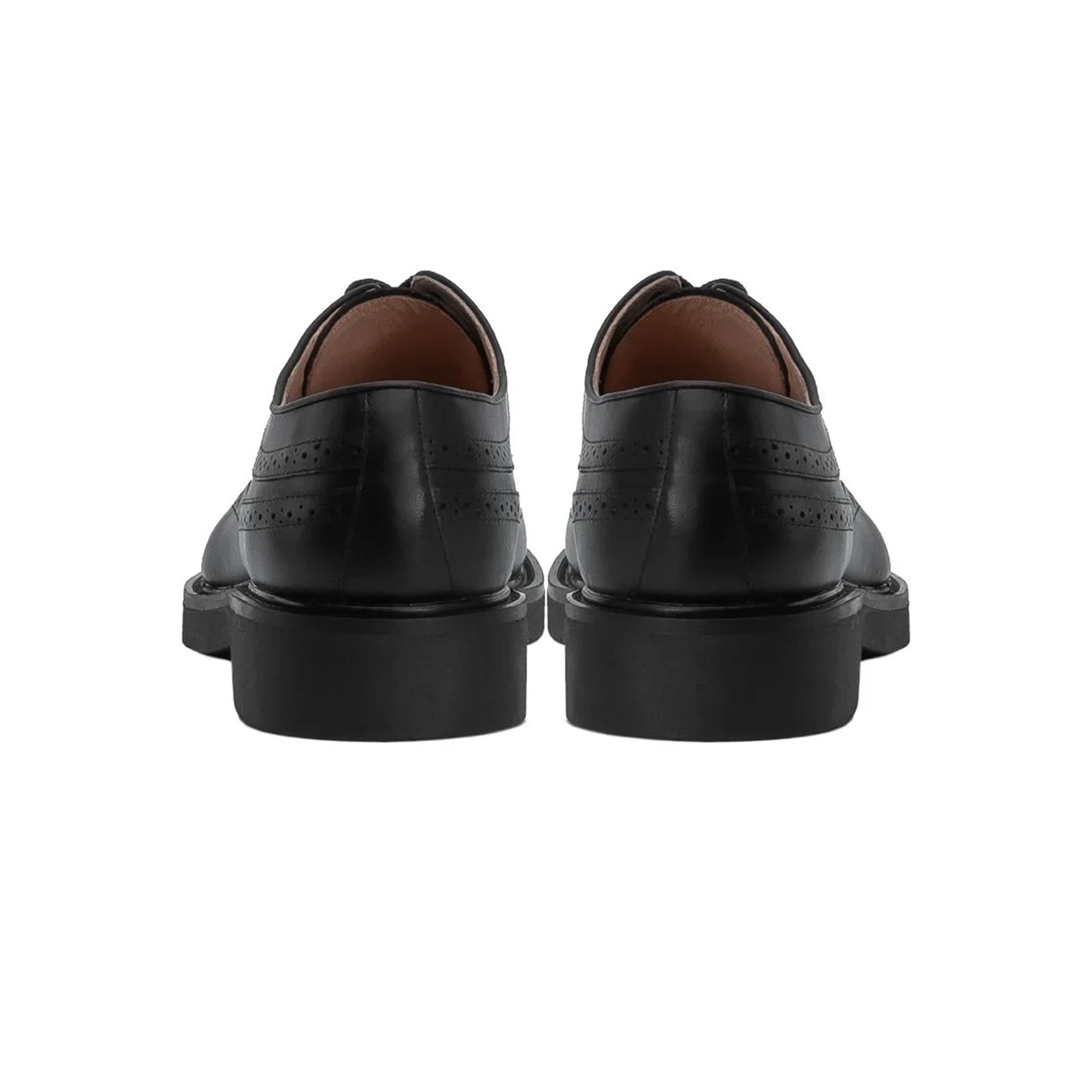 THE SEAN LADY WOLF BROGUE DERBY - BLACK