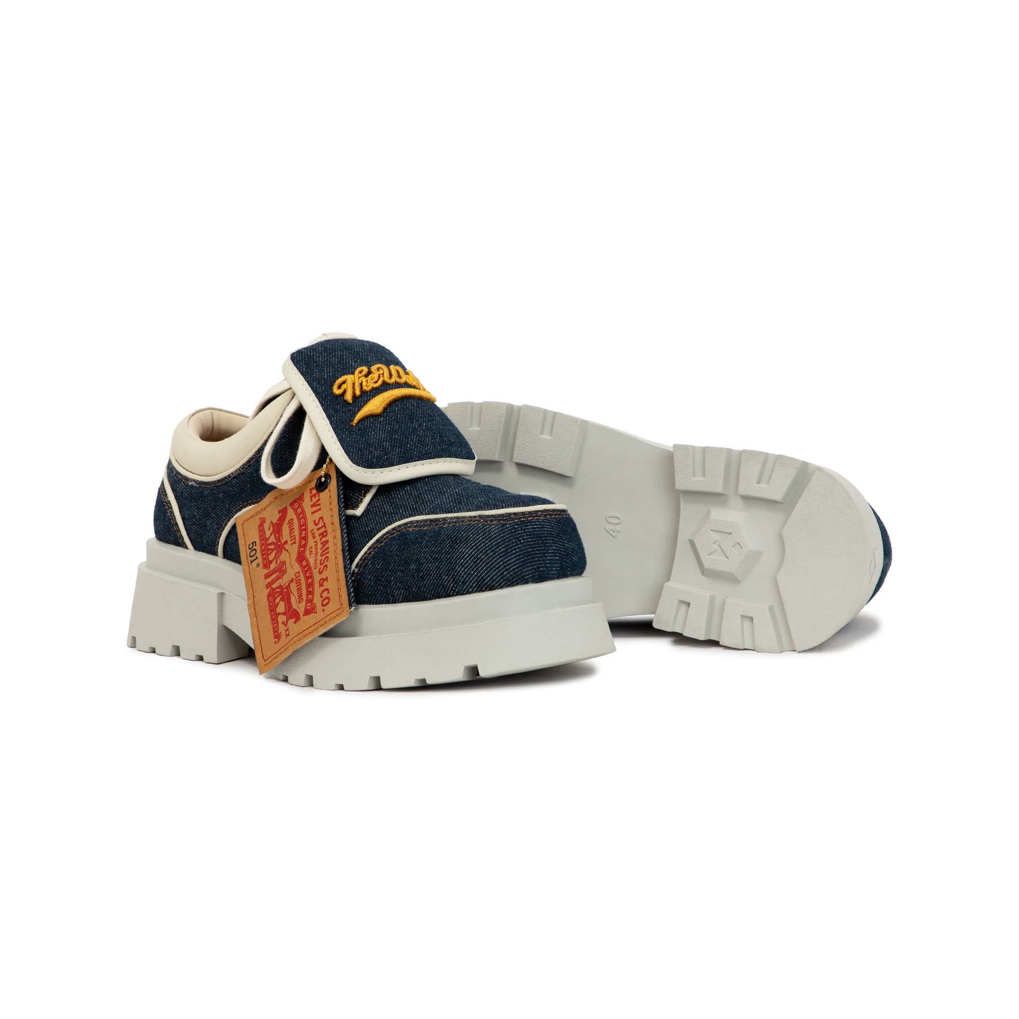 THE GIGANTIC WOLF DERBY SPECIAL EDITION - CUSTOMIZED 501 LEVI'S DENIM