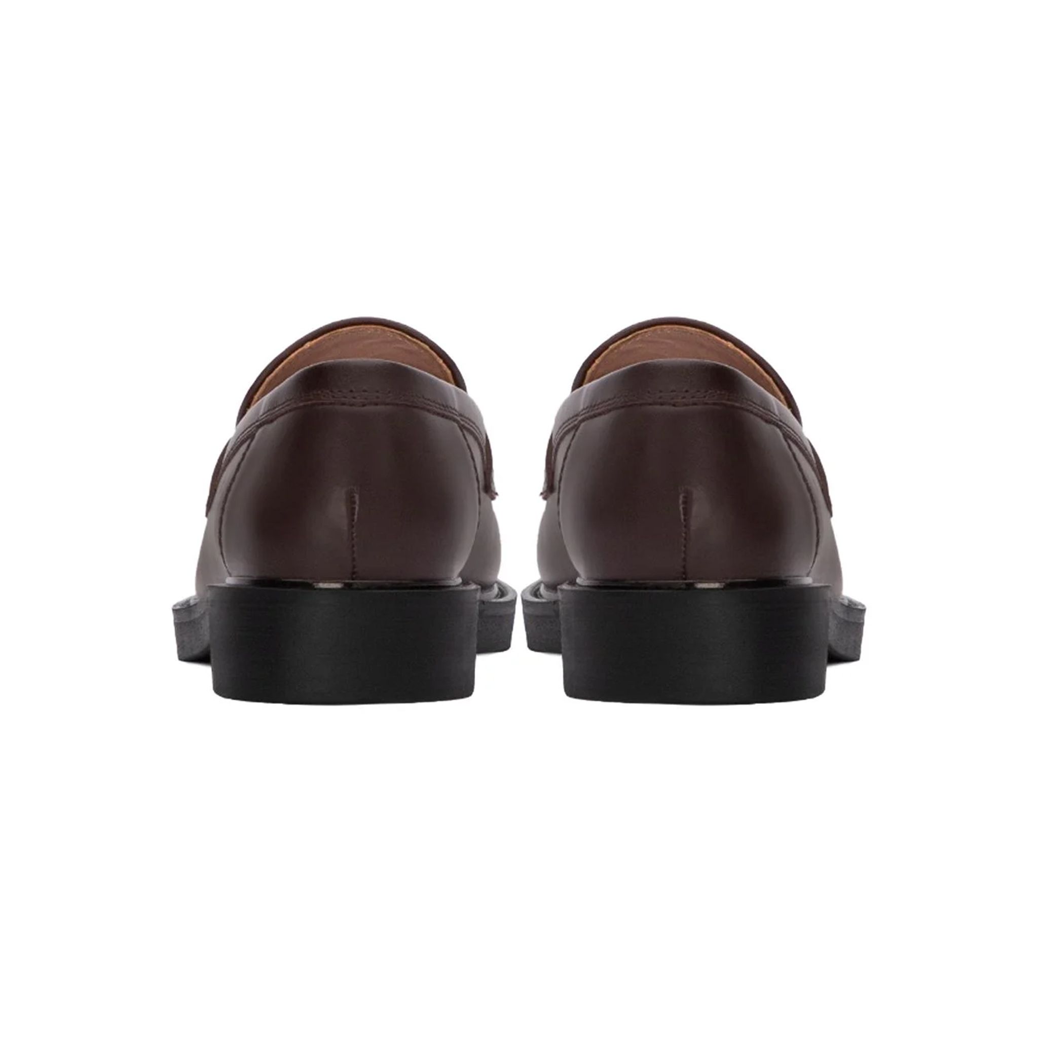 THE SEAN WOLF PENNY LOAFER - BROWN & OFF-WHITE