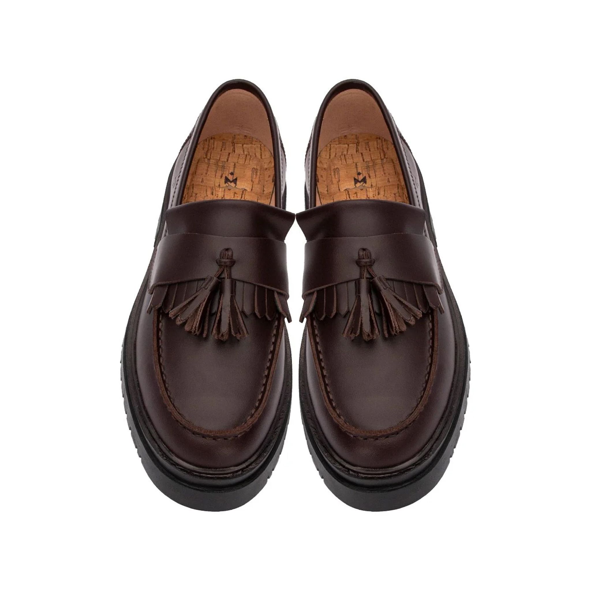 THE LADY WOLF CHUNKY TASSEL LOAFER - BROWN