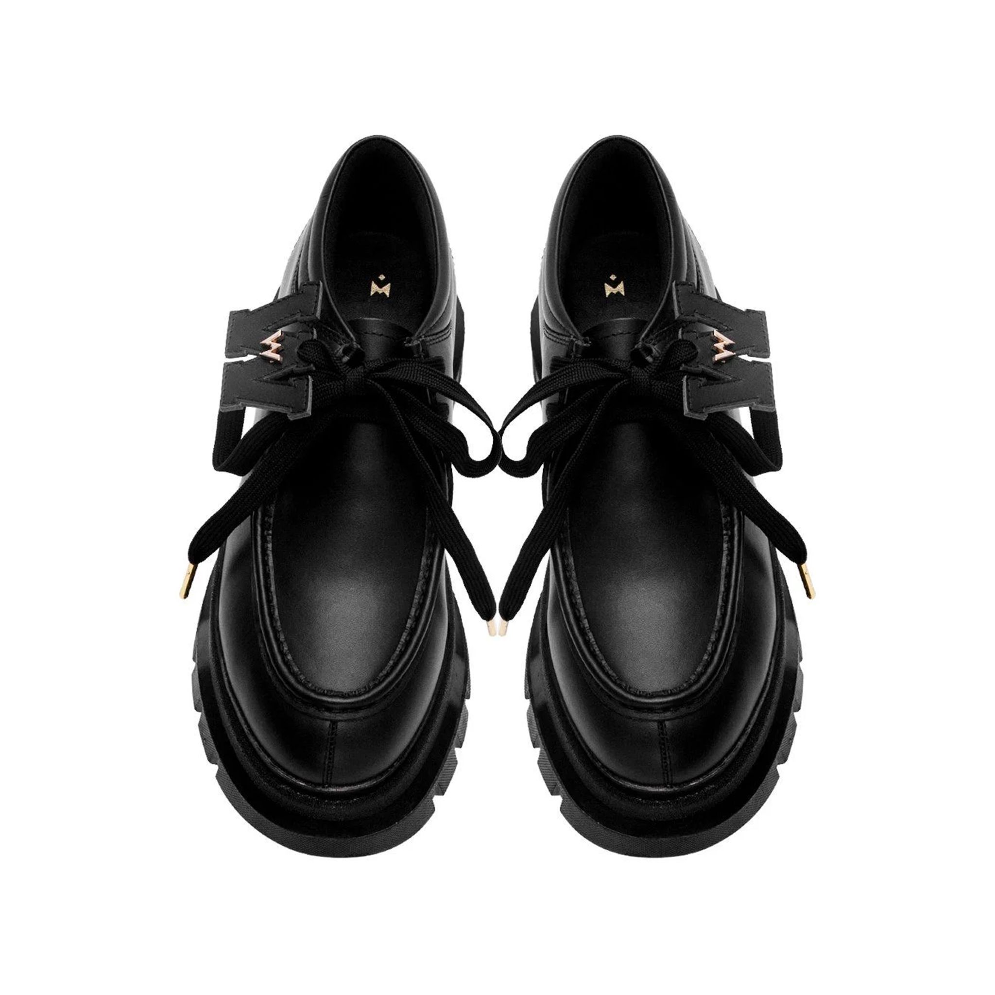 THE LADY WOLF R&E DERBY 4 EYELET - BLACK