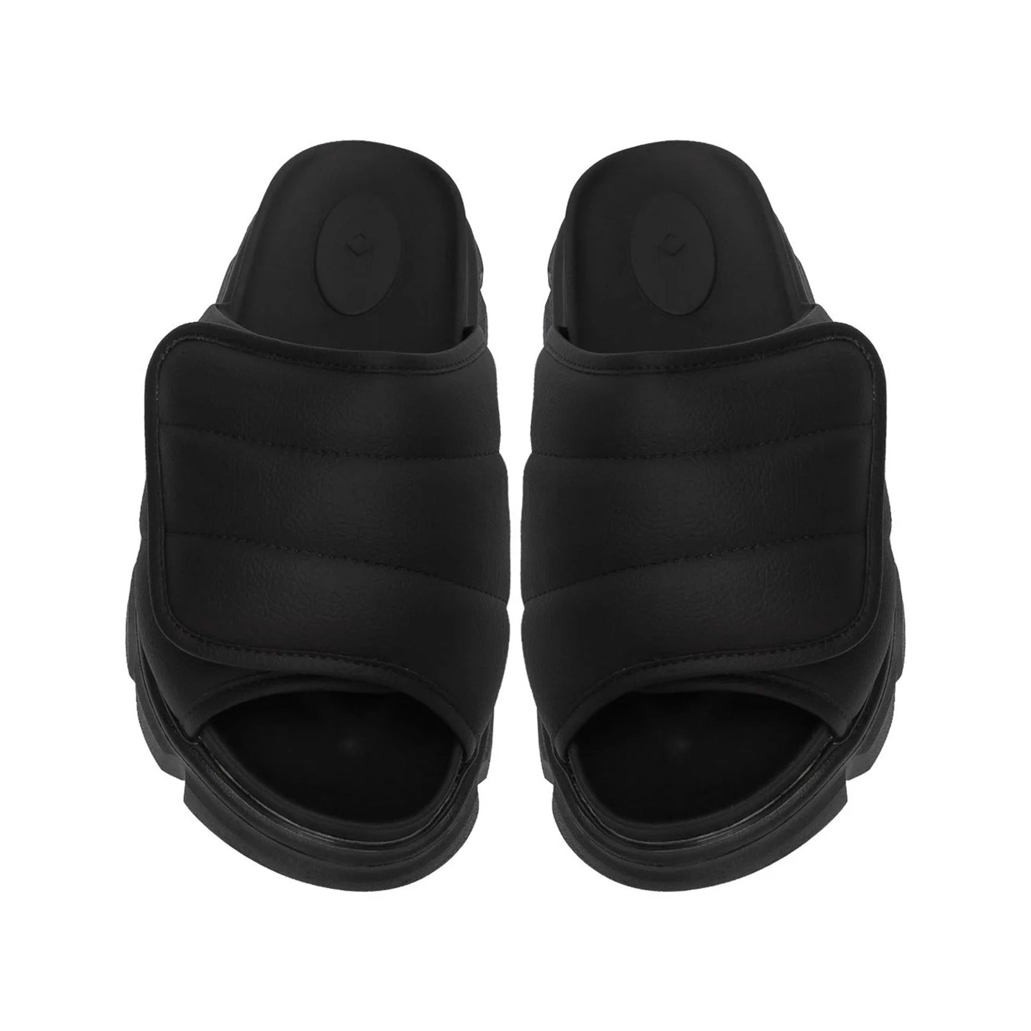 THE LARVA LADY WOLF SLIDE SANDAL - FULL BLACK