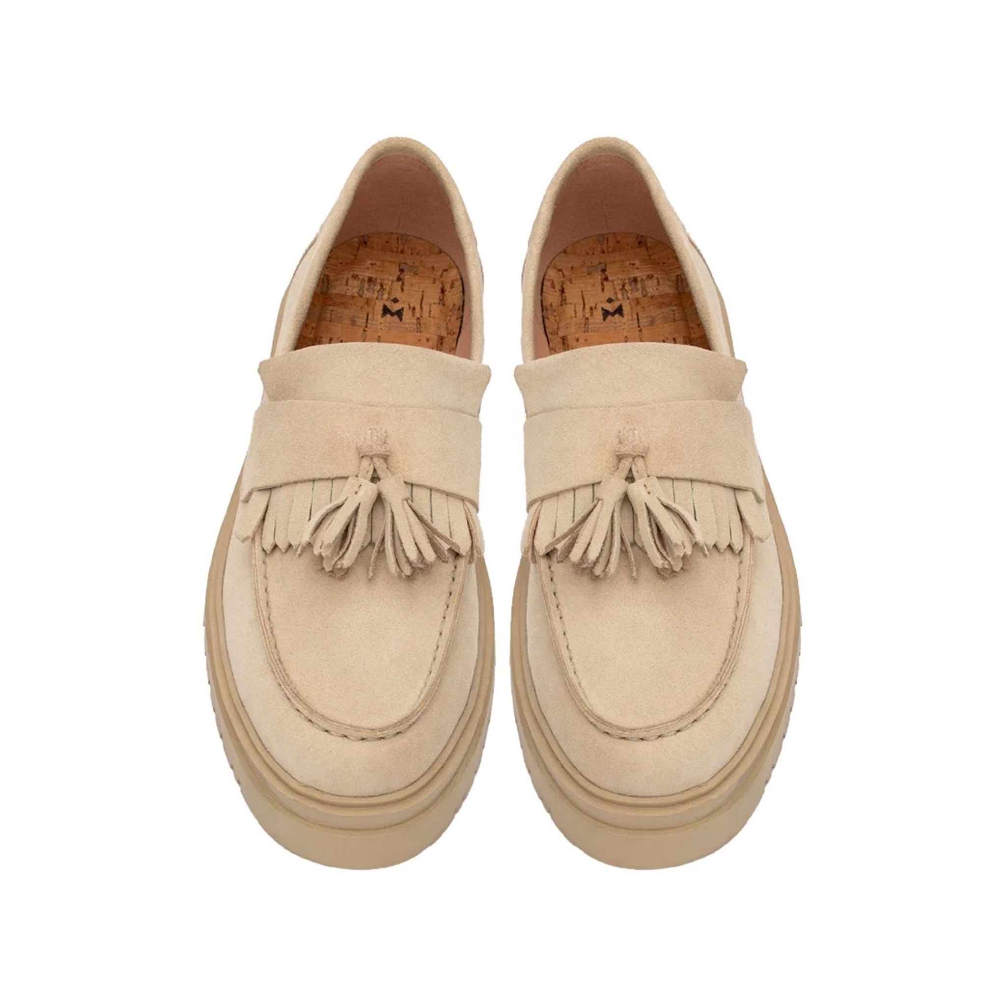 THE LADY WOLF CHUNKY TASSEL LOAFER - TAN