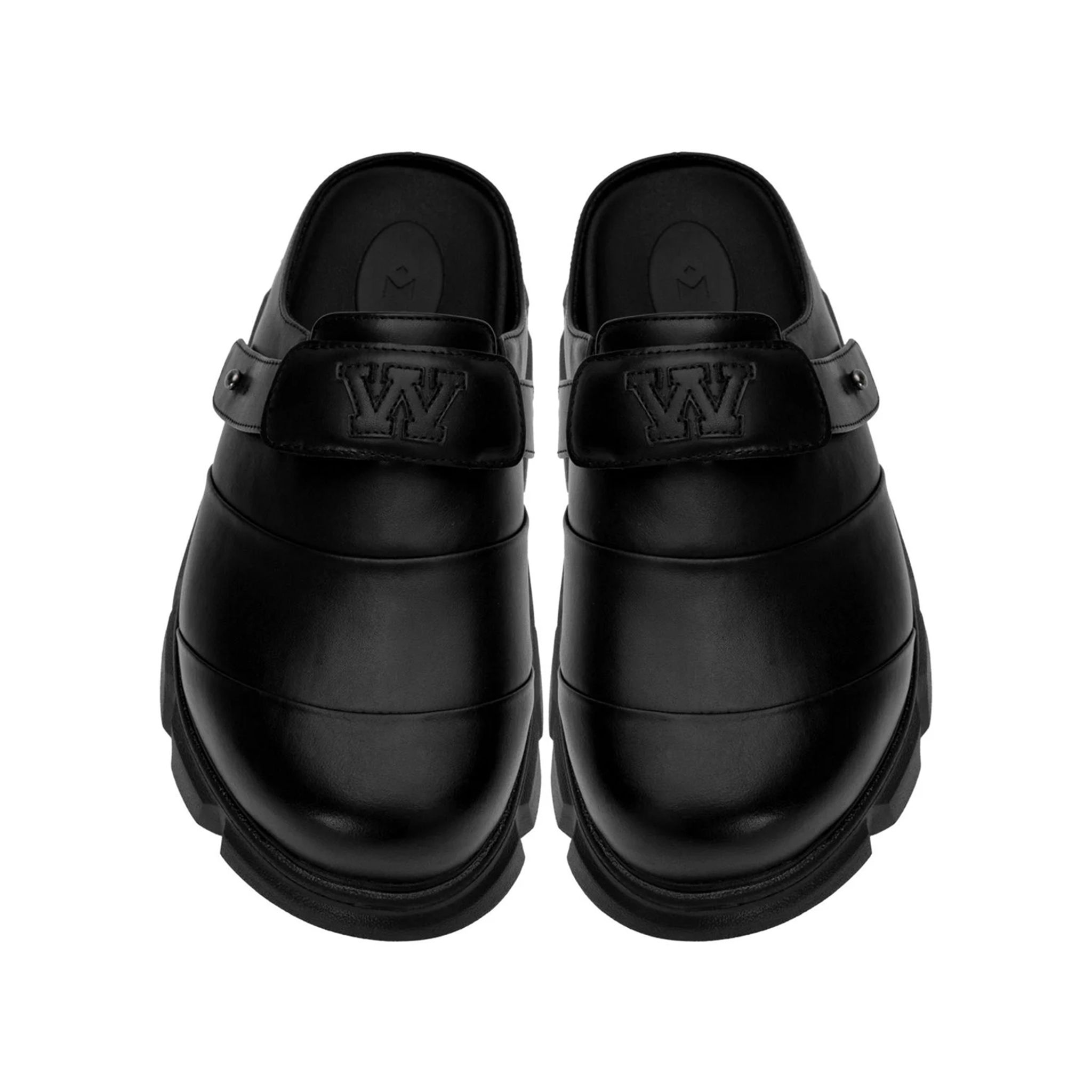 THE LADY WOLF R&E MULE SANDAL - BLACK