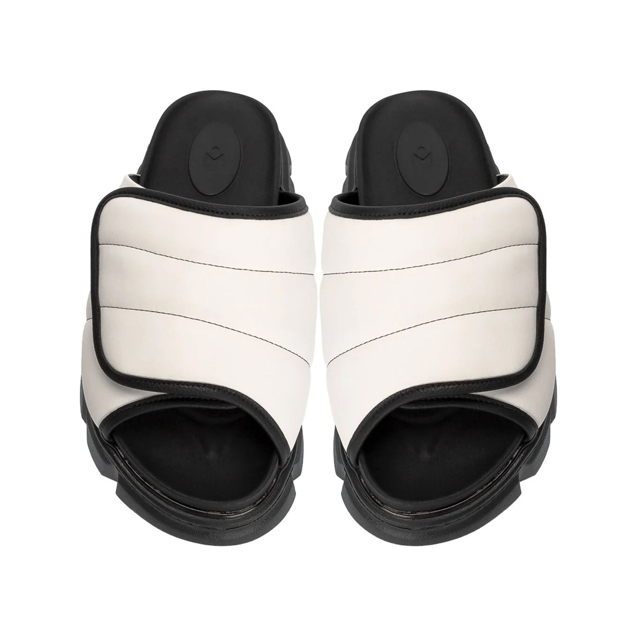 THE LARVA LADY WOLF SLIDE SANDAL - CREAM WHITE