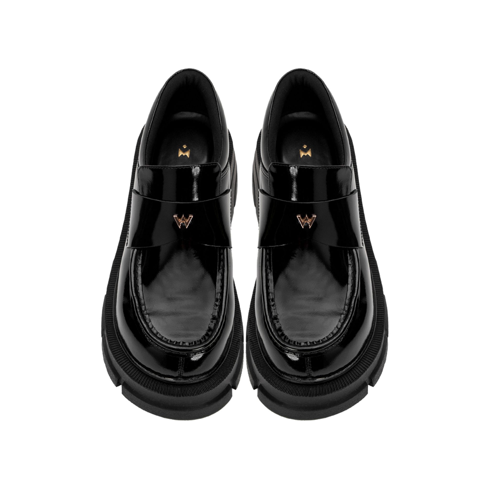 THE SLAY-DY WOLF LOAFER - SHINY BLACK